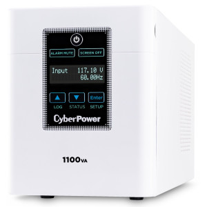 CyberPower M1100XL Mini-Tower UPS, UL Rated, sealed LCD panel, 6 NEMA 5-15R-HG